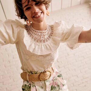 (Sezane) Elsa Blouse in Ecru